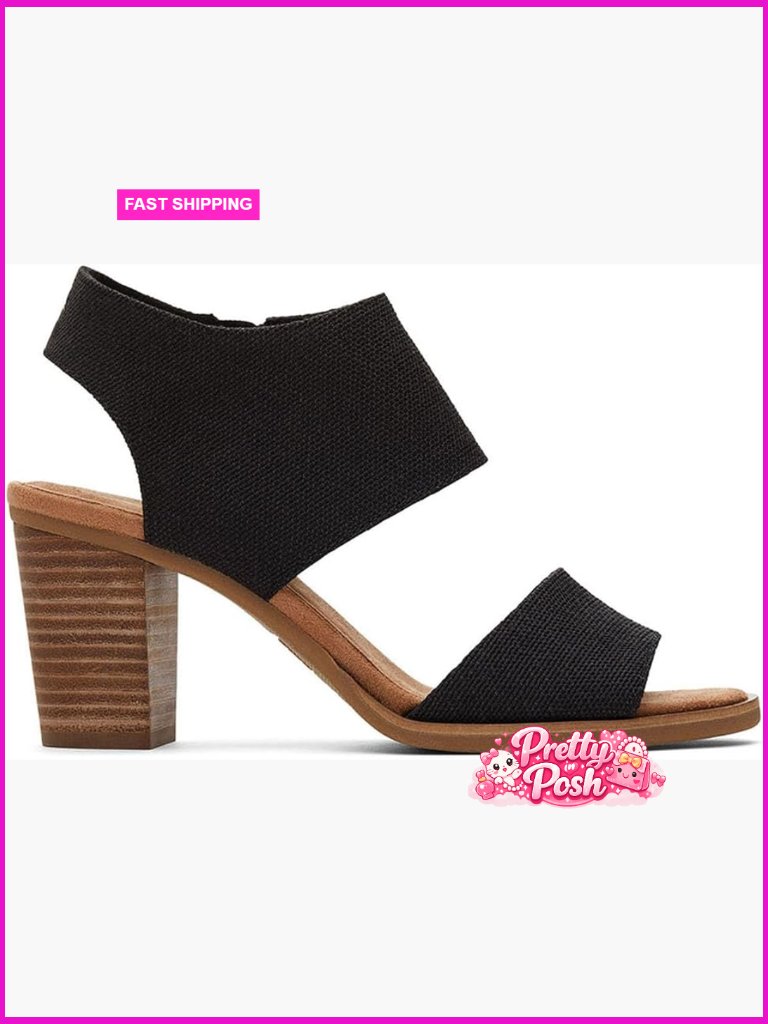 Wedge Sandal With Ankle Strap And Side Zipper